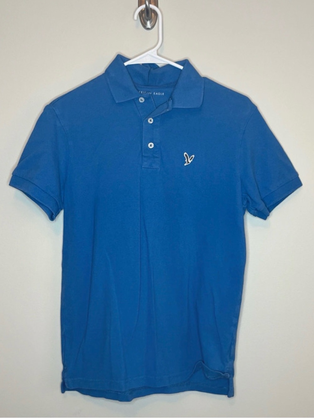 American Eagle Outfitters Royal Blue Polo with Embroidered Logo